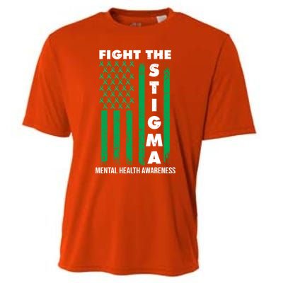 Fight The Stigma Tal Health Awareness Gift Cooling Performance Crew T-Shirt