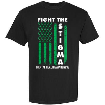 Fight The Stigma Tal Health Awareness Gift Garment-Dyed Heavyweight T-Shirt