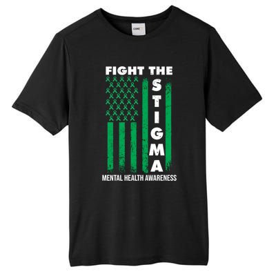 Fight The Stigma Tal Health Awareness Gift Tall Fusion ChromaSoft Performance T-Shirt