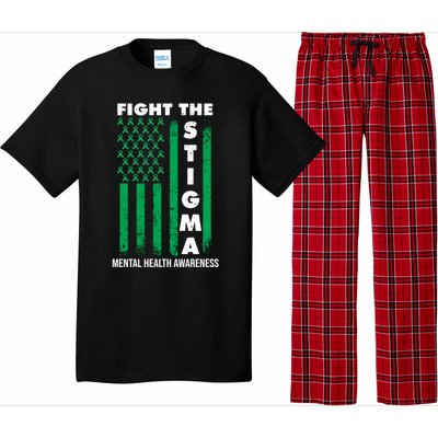 Fight The Stigma Tal Health Awareness Gift Pajama Set