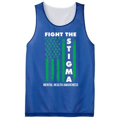 Fight The Stigma Tal Health Awareness Gift Mesh Reversible Basketball Jersey Tank