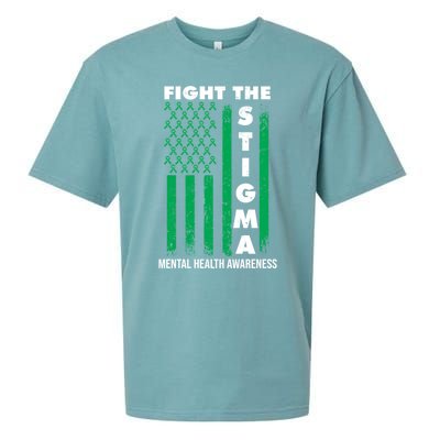 Fight The Stigma Tal Health Awareness Gift Sueded Cloud Jersey T-Shirt