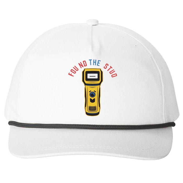 Found The Stud Funny For Women Electritian Plumber Snapback Five-Panel Rope Hat