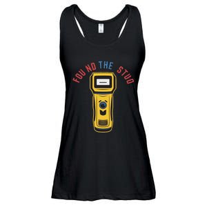 Found The Stud Funny For Women Electritian Plumber Ladies Essential Flowy Tank