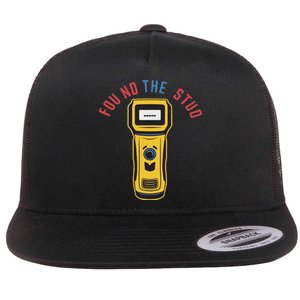 Found The Stud Funny For Women Electritian Plumber Flat Bill Trucker Hat