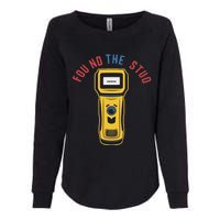 Found The Stud Funny For Women Electritian Plumber Womens California Wash Sweatshirt