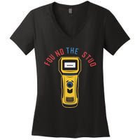 Found The Stud Funny For Women Electritian Plumber Women's V-Neck T-Shirt