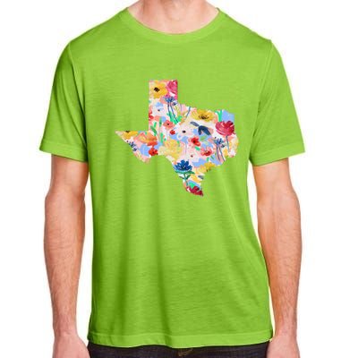 Flower Texas State Floral Design Adult ChromaSoft Performance T-Shirt