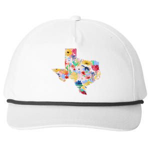 Flower Texas State Floral Design Snapback Five-Panel Rope Hat