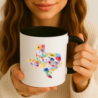 Flower Texas State Floral Design Mug
