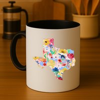 Flower Texas State Floral Design Mug
