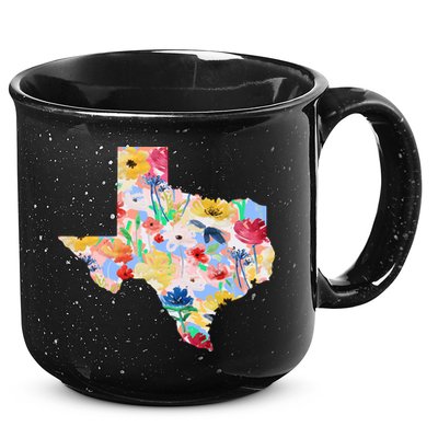 Flower Texas State Floral Design 15oz Campfire Ceramic Mug