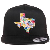 Flower Texas State Floral Design Flatbill Hat