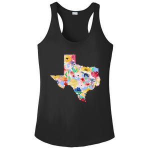 Flower Texas State Floral Design Ladies PosiCharge Competitor Racerback Tank