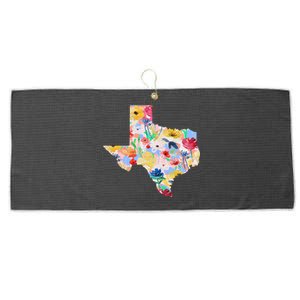 Flower Texas State Floral Design Large Microfiber Waffle Golf Towel