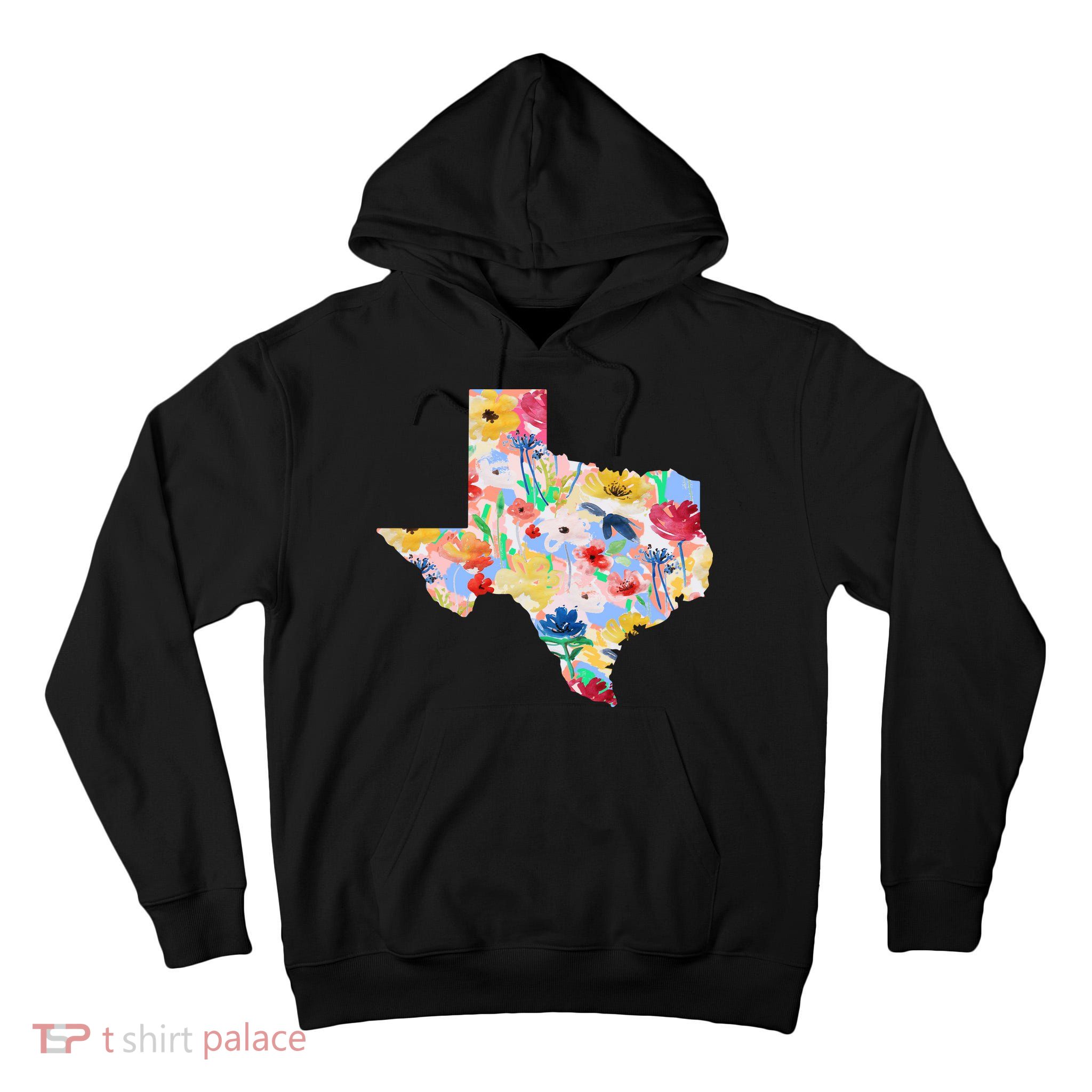 Flower Texas State Floral Design Tall Hoodie