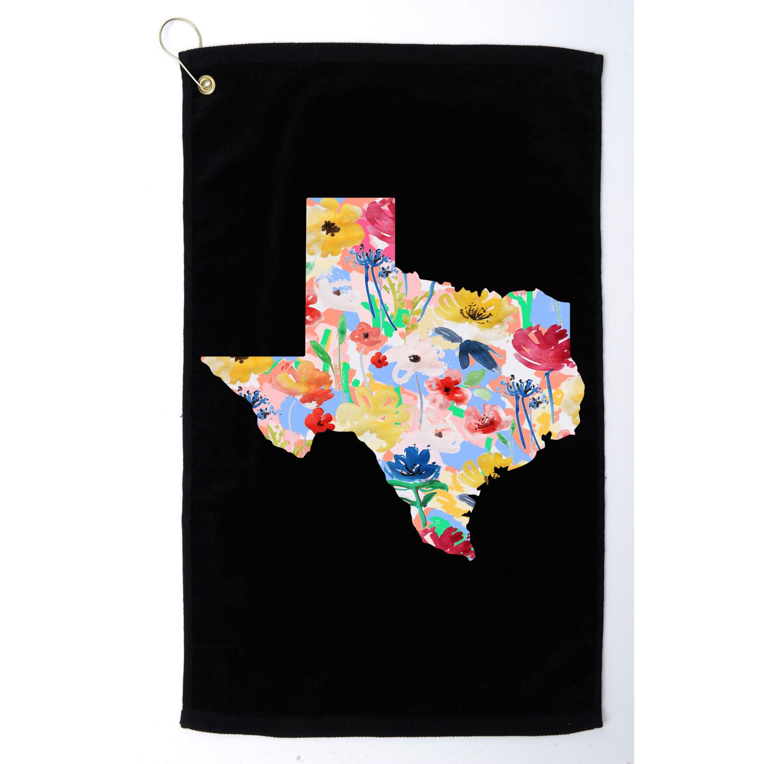 Flower Texas State Floral Design Golf Towel