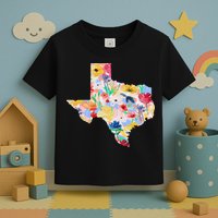 Flower Texas State Floral Design Toddler T-Shirt