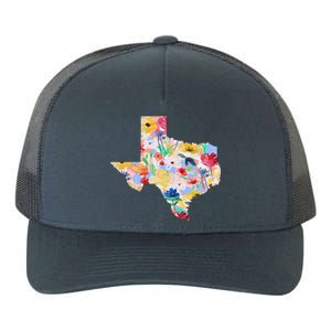 Flower Texas State Floral Design Yupoong Adult 5-Panel Trucker Hat