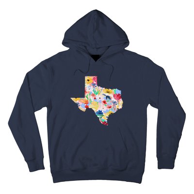 Flower Texas State Floral Design Hoodie