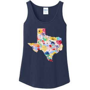 Flower Texas State Floral Design Ladies Essential Tank