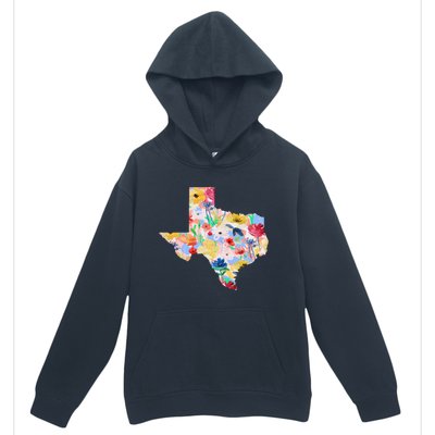 Flower Texas State Floral Design Urban Pullover Hoodie