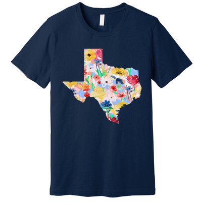 Flower Texas State Floral Design Premium T-Shirt