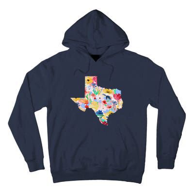 Flower Texas State Floral Design Tall Hoodie