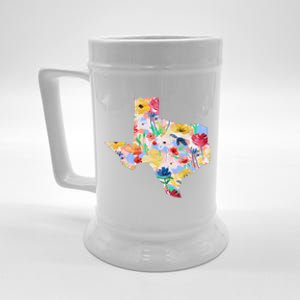 Flower Texas State Floral Design Beer Stein