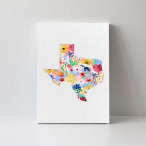 Flower Texas State Floral Design Canvas