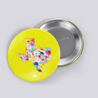 Flower Texas State Floral Design Button