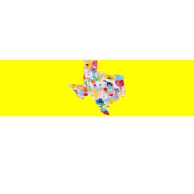 Flower Texas State Floral Design Bumper Sticker