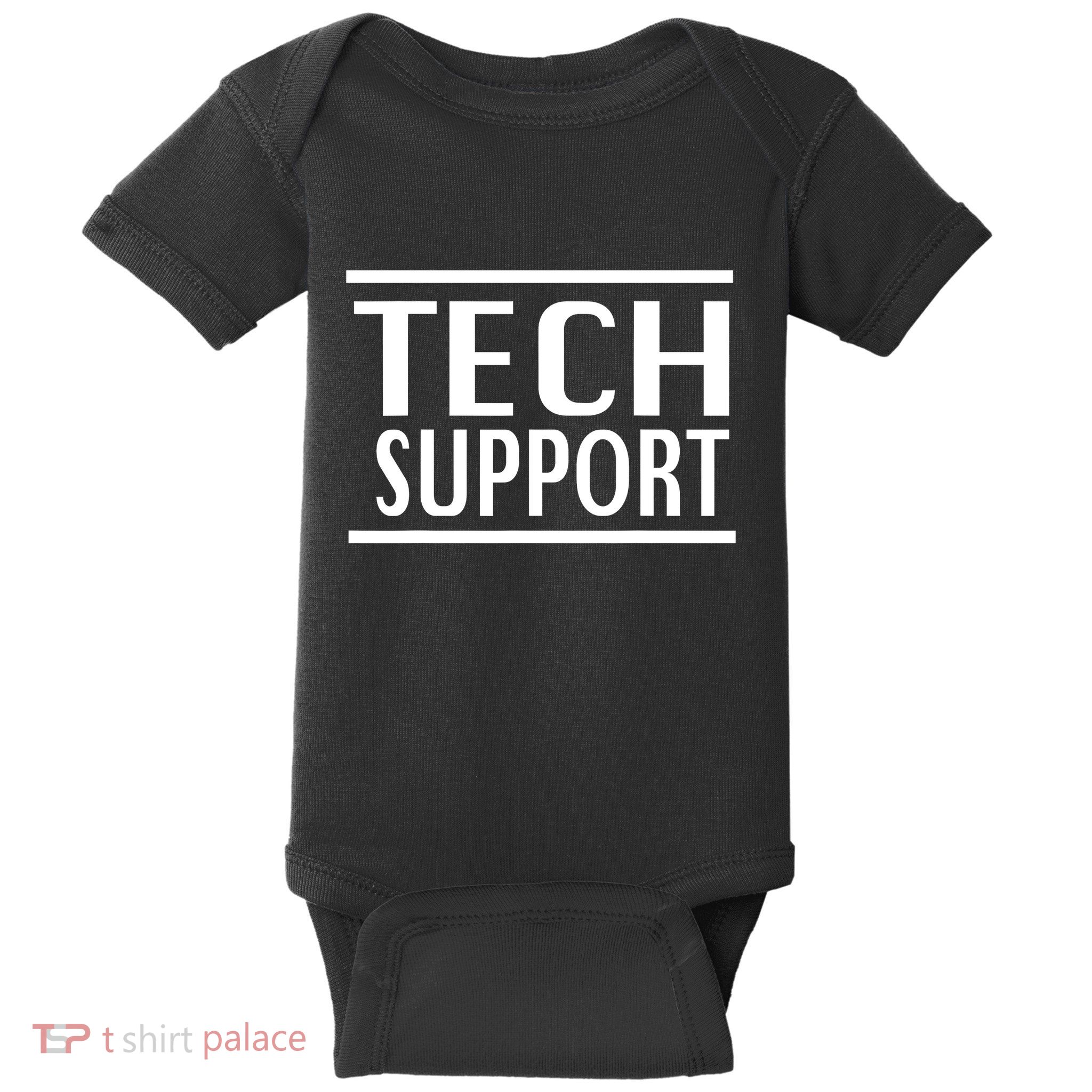 Funny Tech Support Baby Bodysuit