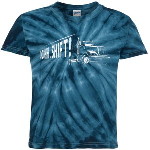 Funny Truck Semi Truck Driver CDL Truck Driver OTR Trucker  Kids Tie-Dye T-Shirt