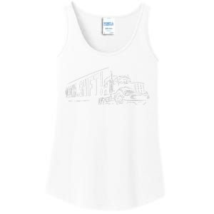 Funny Truck Semi Truck Driver CDL Truck Driver OTR Trucker  Ladies Essential Tank