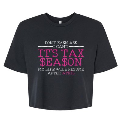 Funny Tax Season Accountant Taxation Gift Bella+Canvas Jersey Crop Tee