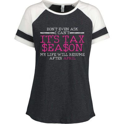 Funny Tax Season Accountant Taxation Gift Enza Ladies Jersey Colorblock Tee