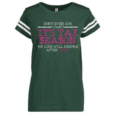 Funny Tax Season Accountant Taxation Gift Enza Ladies Jersey Football T-Shirt