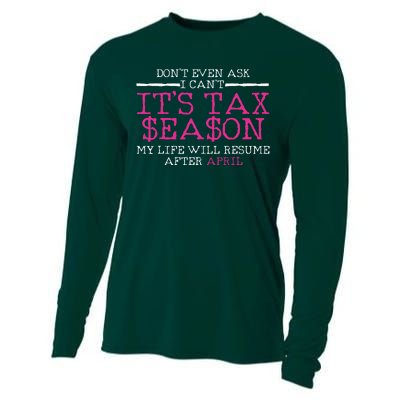 Funny Tax Season Accountant Taxation Gift Cooling Performance Long Sleeve Crew