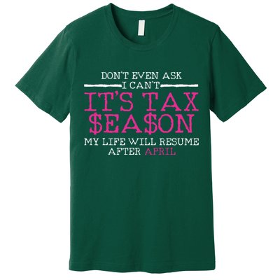 Funny Tax Season Accountant Taxation Gift Premium T-Shirt