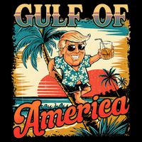 Funny Trump Shirt Gulf Of Us America Est 2025  Cropped Pullover Crew