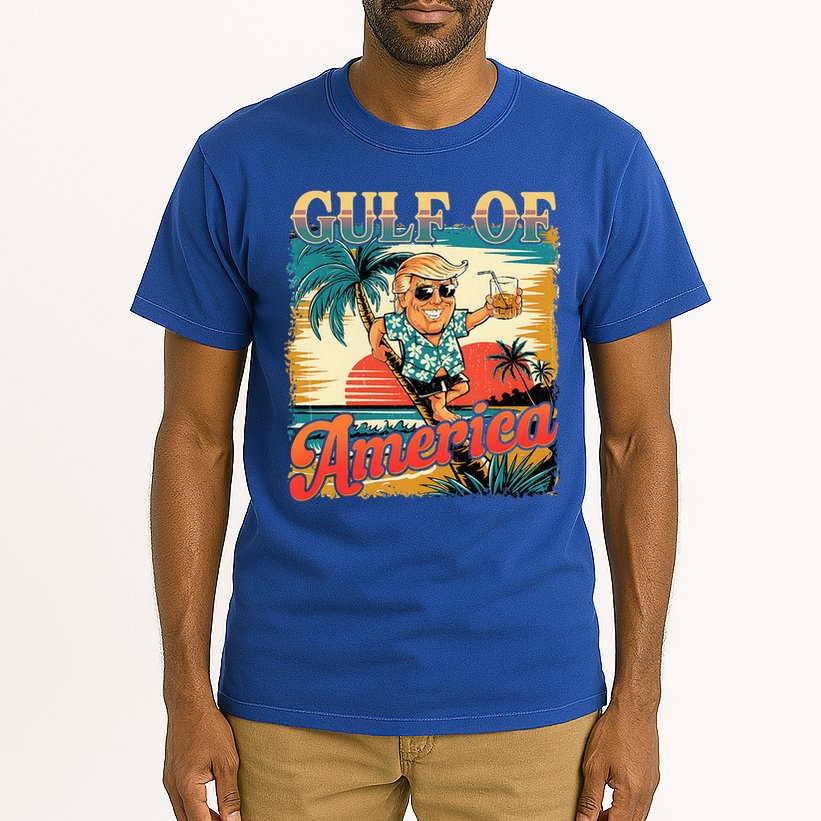Funny Trump Shirt Gulf Of Us America Est 2025  Tall T-Shirt