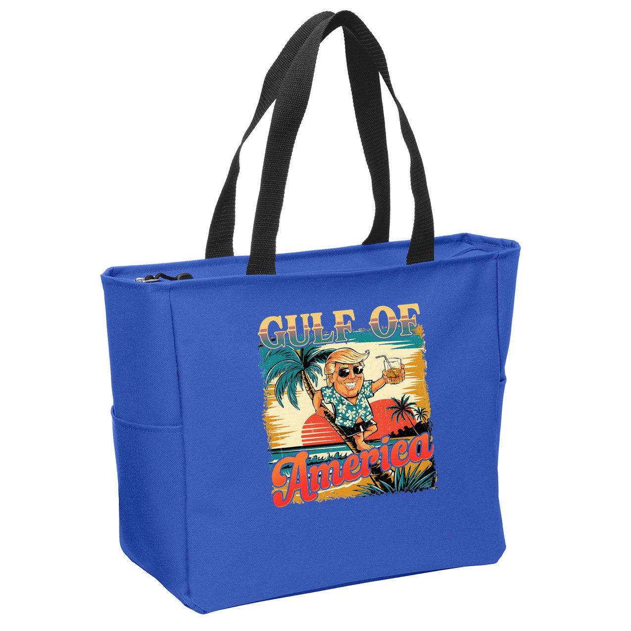 Funny Trump Shirt Gulf Of Us America Est 2025  Zip Tote Bag
