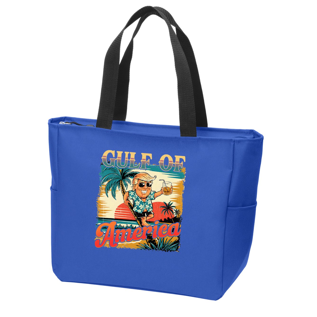 Funny Trump Shirt Gulf Of Us America Est 2025  Zip Tote Bag
