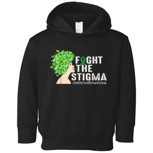 Fight The Stigma Mental Health Awareness Green Ribbon Toddler Hoodie