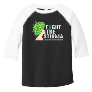 Fight The Stigma Mental Health Awareness Green Ribbon Toddler Fine Jersey T-Shirt