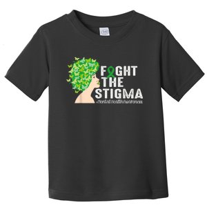 Fight The Stigma Mental Health Awareness Green Ribbon Toddler T-Shirt