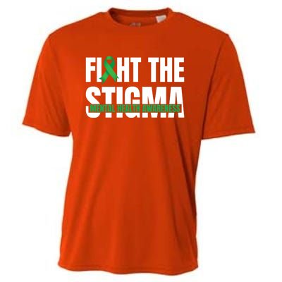 Fight The Stigma Tal Health Awareness Ribbon Gift Cooling Performance Crew T-Shirt