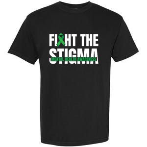 Fight The Stigma Tal Health Awareness Ribbon Gift Garment-Dyed Heavyweight T-Shirt