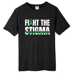 Fight The Stigma Tal Health Awareness Ribbon Gift Tall Fusion ChromaSoft Performance T-Shirt